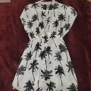 Tropical Black & White Cover Up